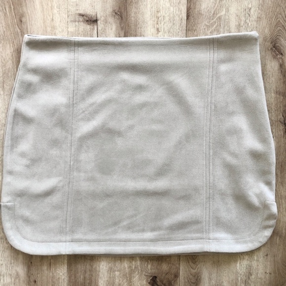 Steve Madden, Faux Suede Skirt, Grey, Lined, Size L, New With Tags - Picture 3 of 14